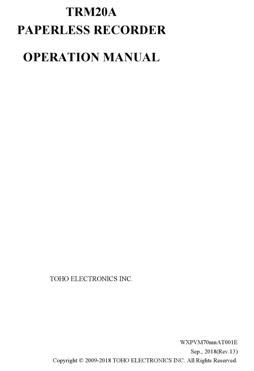 Toho Electronics TRM20A Operation manual