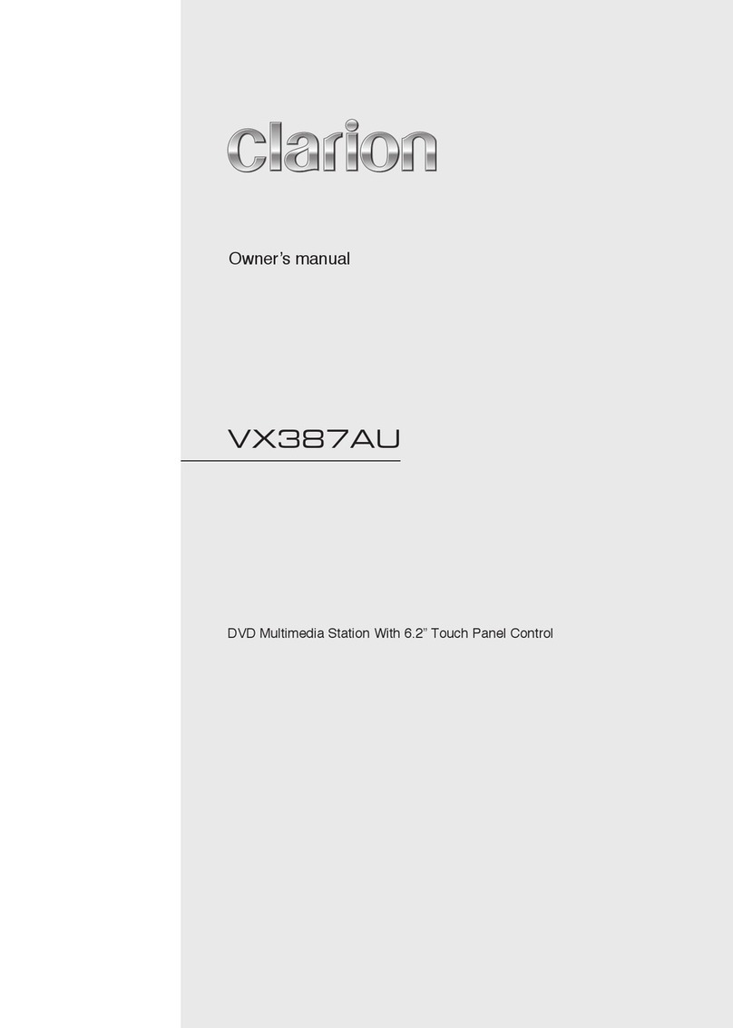 Clarion VX387AU User manual