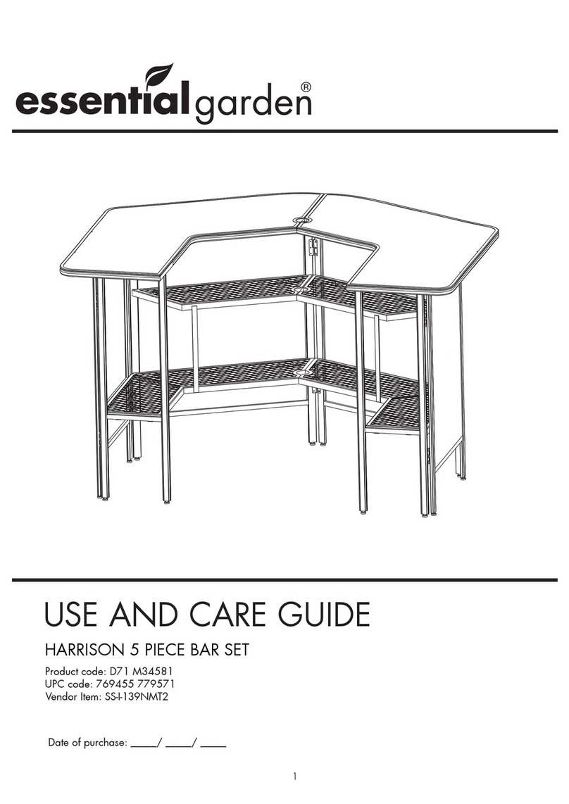 Essential Garden HARRISON D71 M34581 Use and care guide