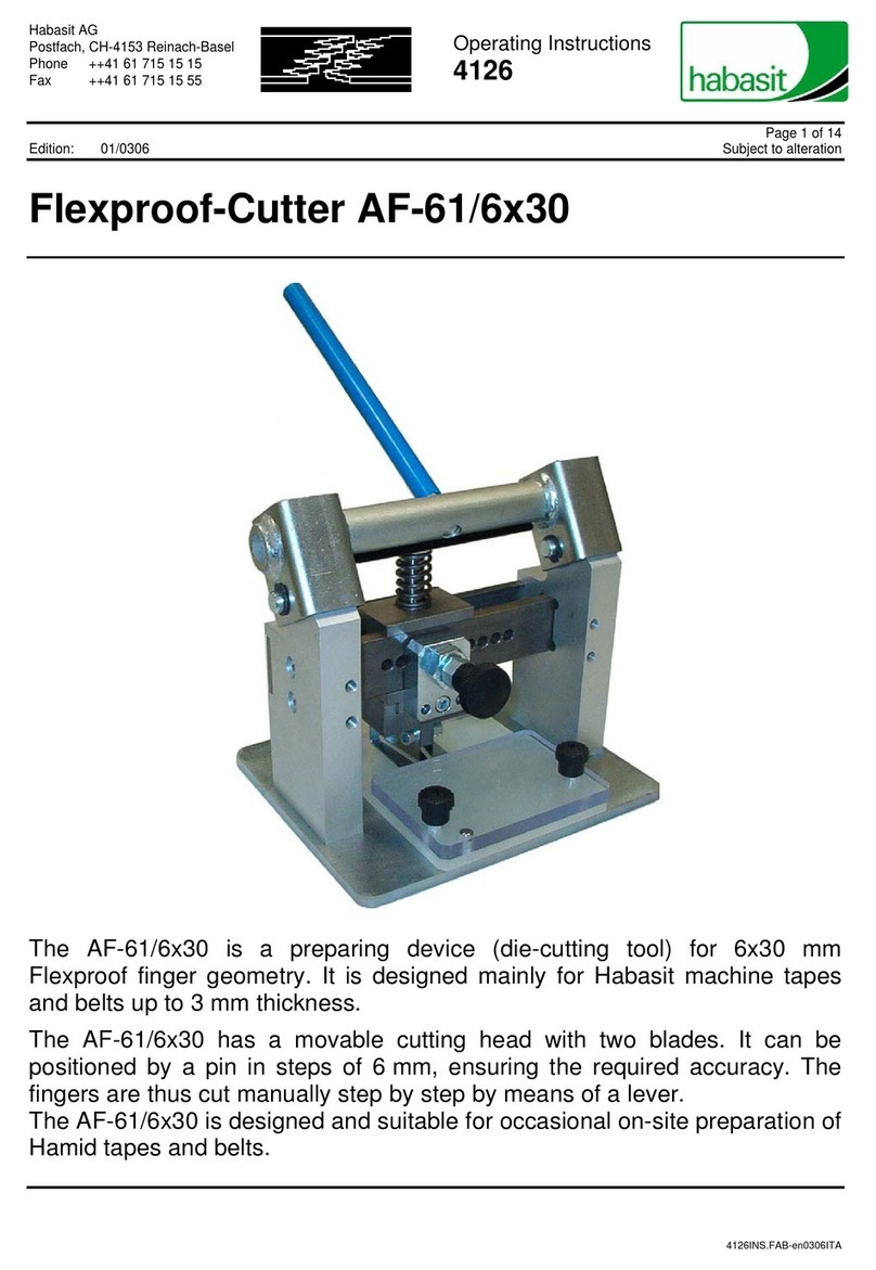 Habasit AF-61/6 30 Series operating instructions