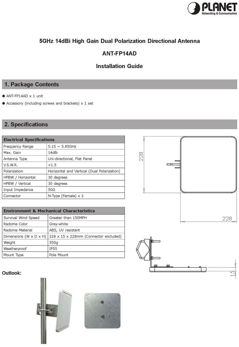 Planet Networking & Communication ANT-FP14AD installation guide Planet Networking & Communication ANT-FP14AD installation guide