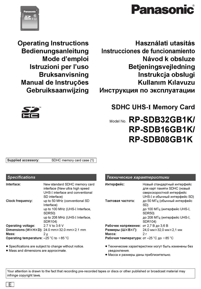 Panasonic RP-SDB32GB1K operating instructions