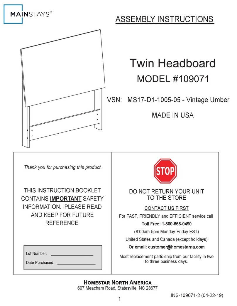 home star MainStays 109071 Assembly instructions