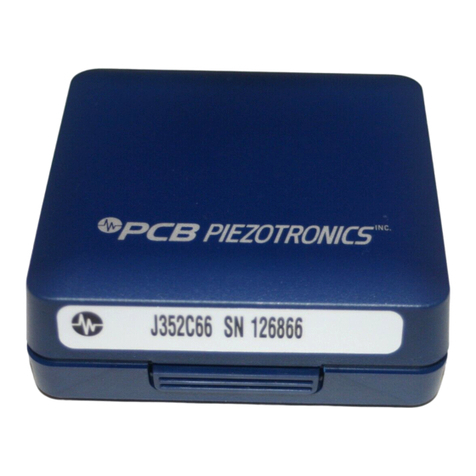 PCB Piezotronics J352C66 User manual
