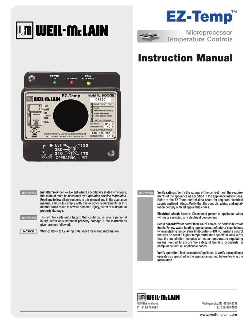 Well-mcLain EZ-Temp instruction manual