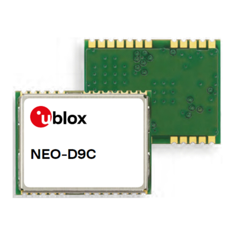 Ublox NEO-D9C Use and care manual