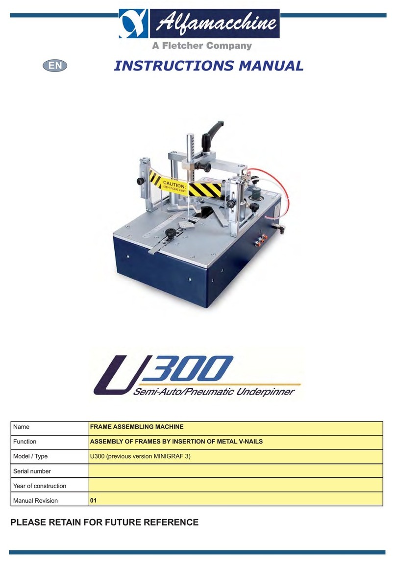 FLETCHER Alfamacchine U300 instruction manual