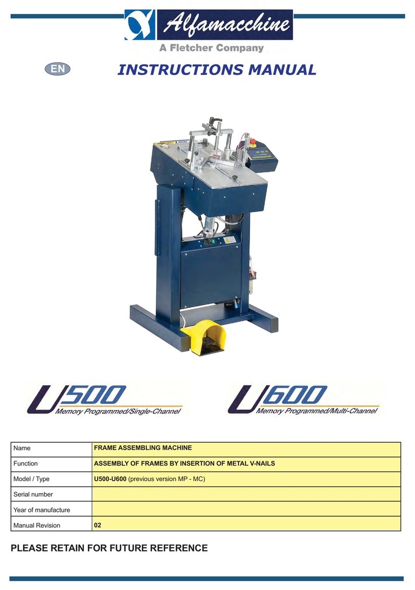 FLETCHER Alfamacchine U500 instruction manual