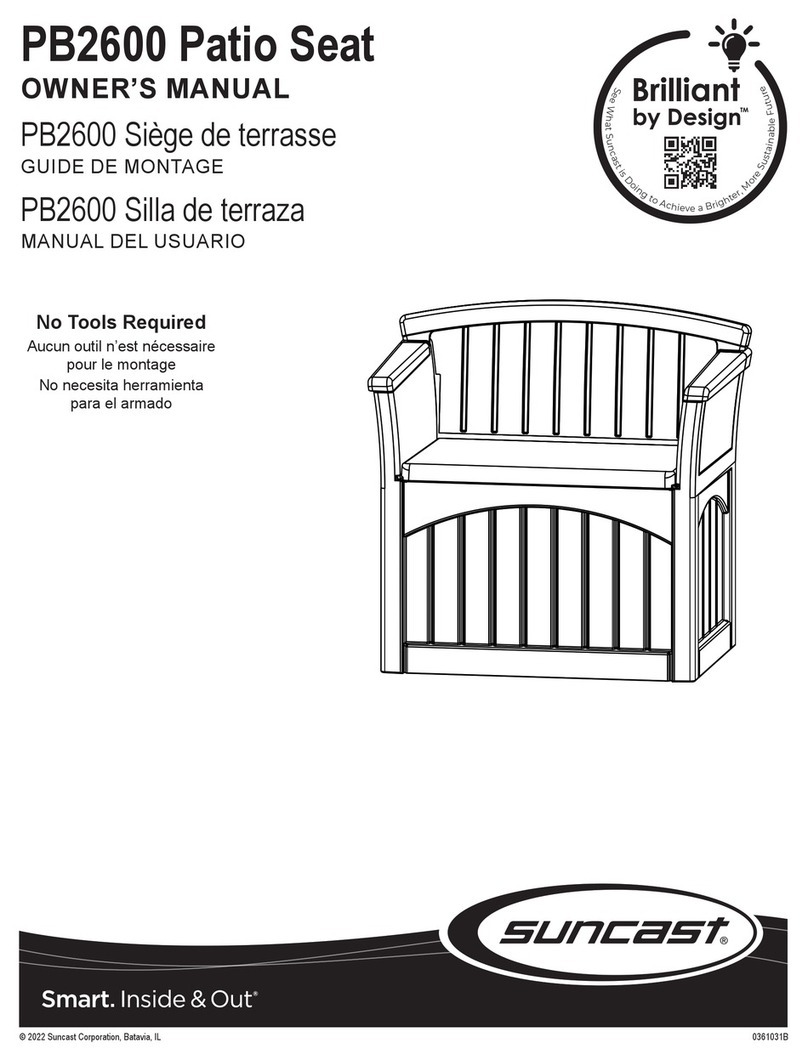 Suncast Design Brilliant PB2600 owner's manual