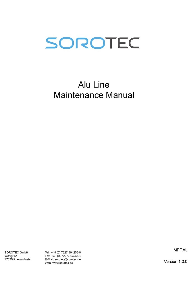Sorotec Alu Line Maintenance manual