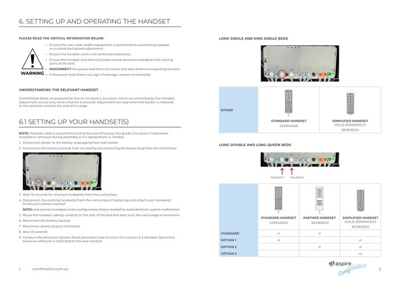 Aspire ComfiMotion Activ Care quick start guide