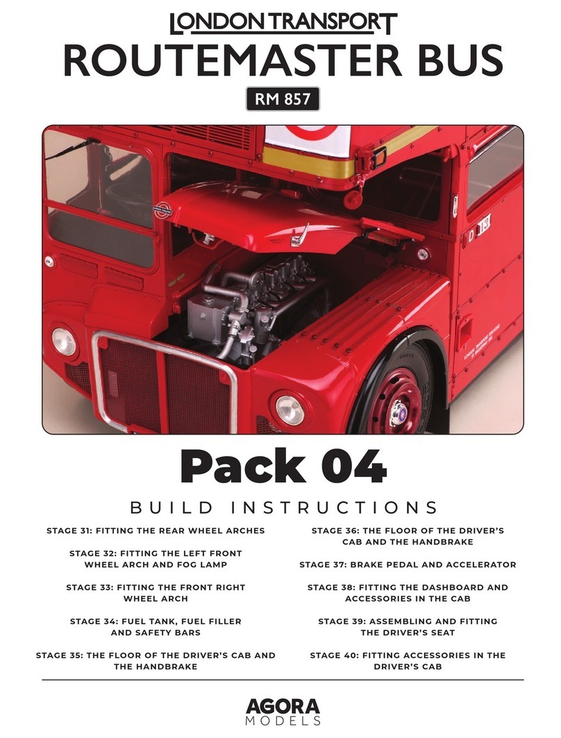 Agora Models LONDON TRANSPORT ROUTEMASTER BUS Build instructions
