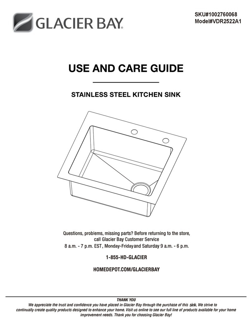 Glacier bay VDR2522A1 Use and care guide Glacier bay VDR2522A1 Use and care guide