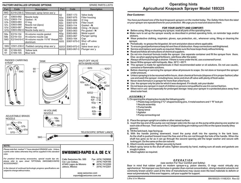 Swissmex-Rapid 189325 Operating hints