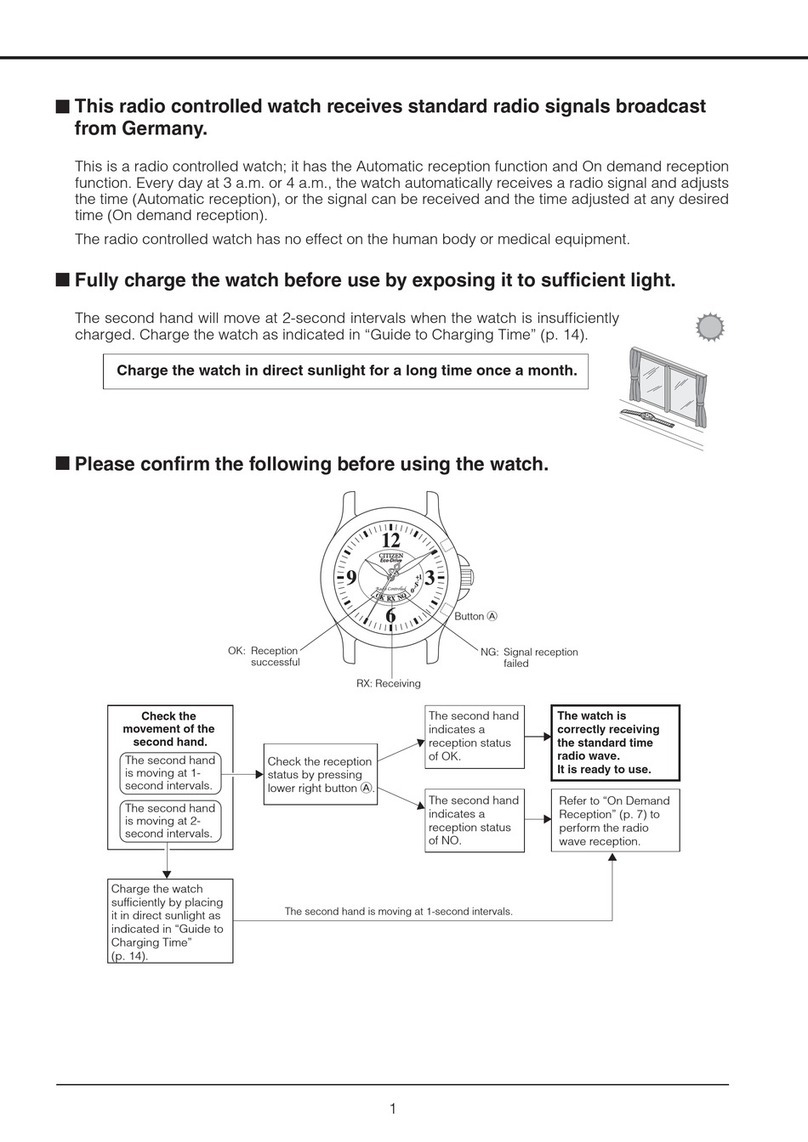 Citizen Eco-Drive H360M User manual