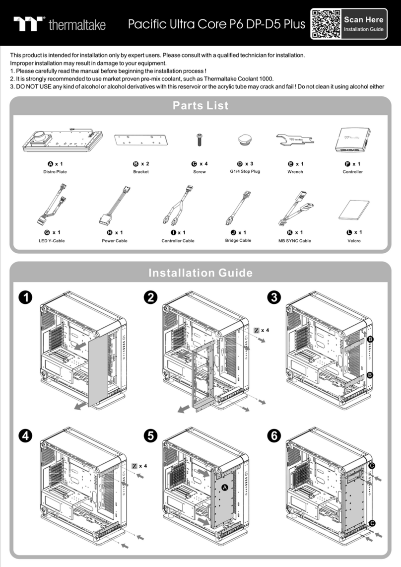 Thermaltake Pacific Ultra Core P6 DP-D5 Plus User manual