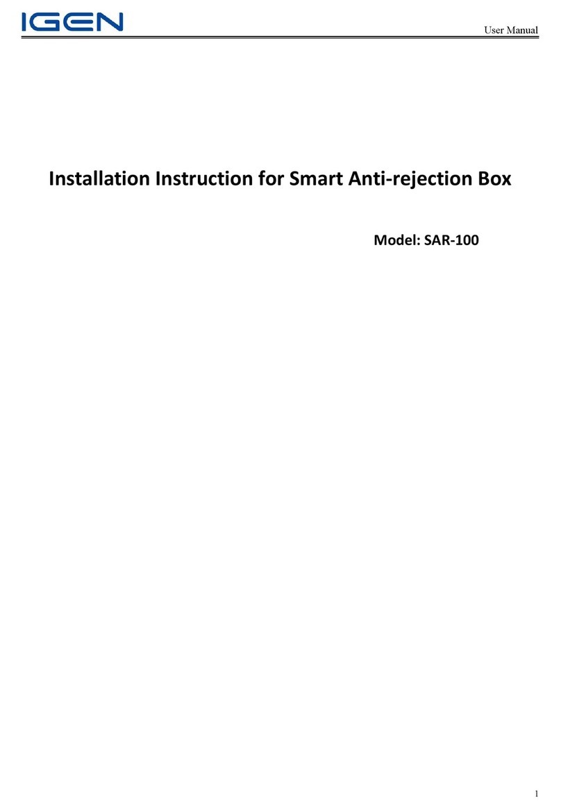 iGen SAR-100 Installation instruction