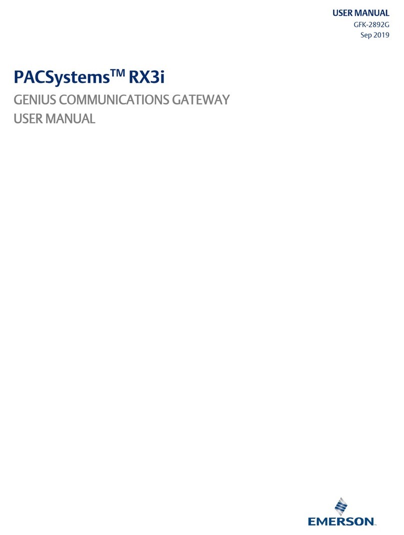 Emerson PACSystems RX3i User manual
