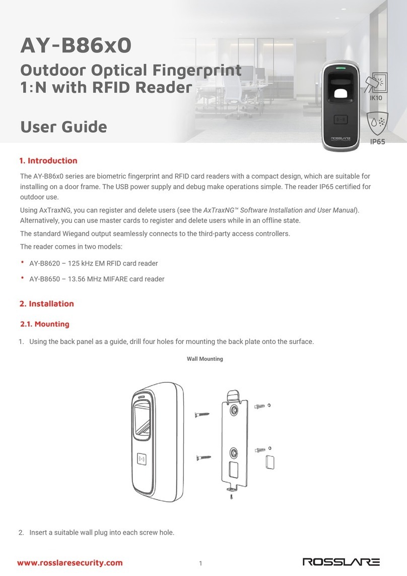 Rosslare AY-B86 0 Series User manual