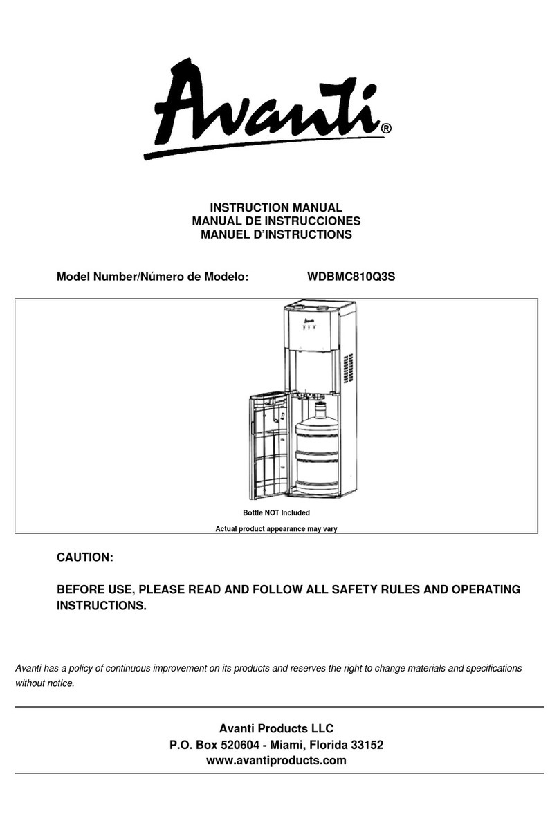 Avanti WDBMC810Q3S instruction manual