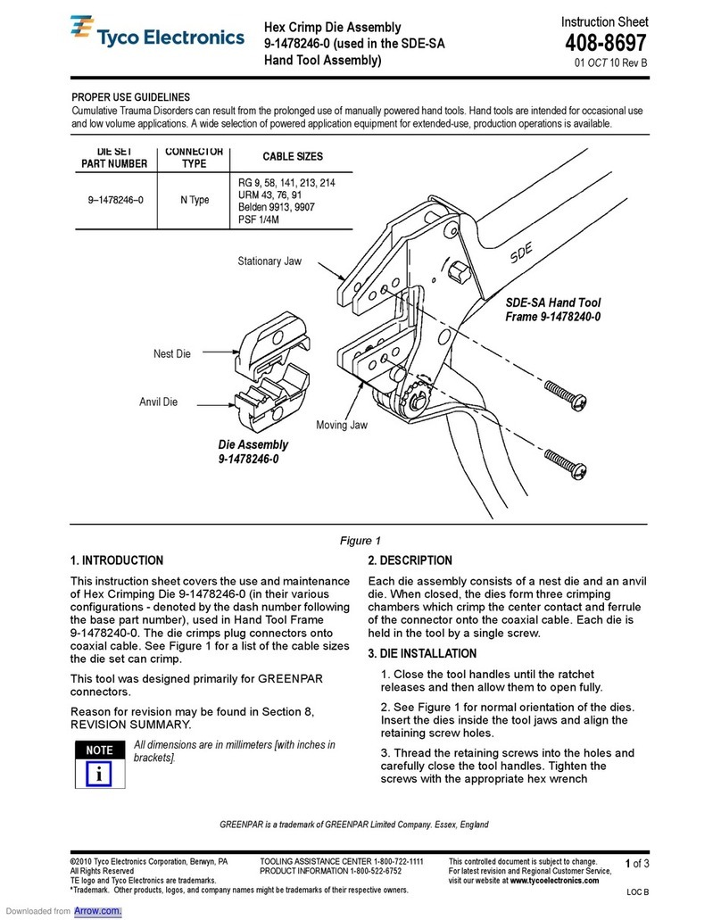 Tyco Electronics 9-1478246-0 instruction sheet Tyco Electronics 9-1478246-0 instruction sheet