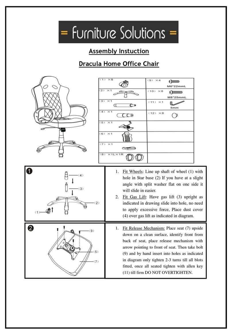 Furniture Solutions Dracula Home Office Chair User manual Furniture Solutions Dracula Home Office Chair User manual