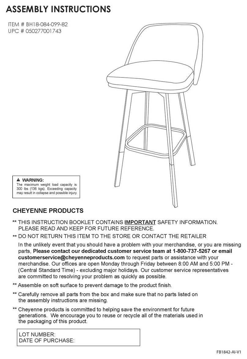 Cheyenne Products BH18-084-099-82 Assembly instructions