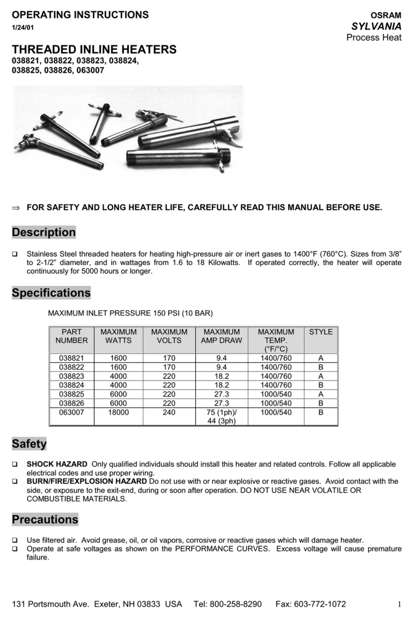 Osram 038821 operating instructions Osram 038821 operating instructions