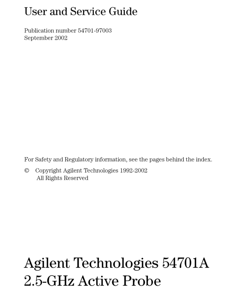 Agilent Technologies 54701A User's and service guide
