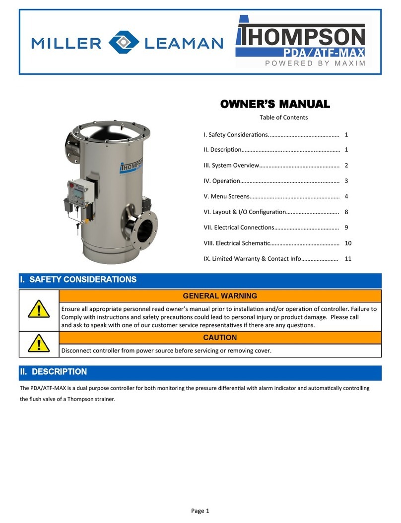 Miller-Leaman THOMPSON PDA owner's manual