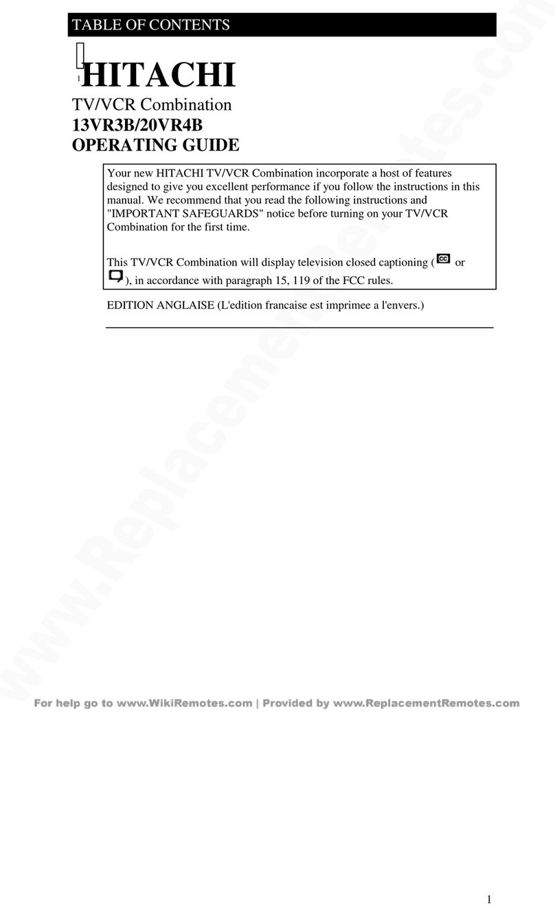 Hitachi 20VR4B User manual