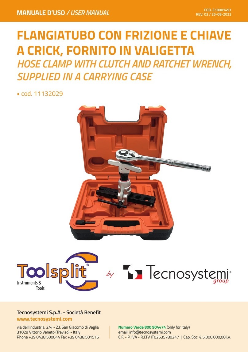 Tecnosystemi Toolsplit 11132029 User manual