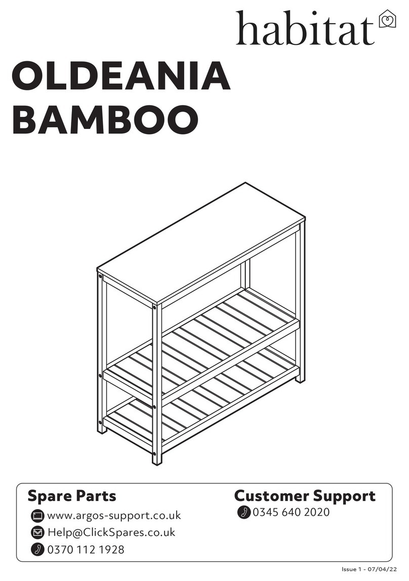 Habitat OLDEANIA BAMBOO 4747431 Assembly instructions Habitat OLDEANIA BAMBOO 4747431 Assembly instructions