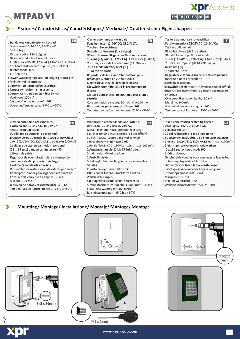 XPR Access MTPAD V1 quick start guide