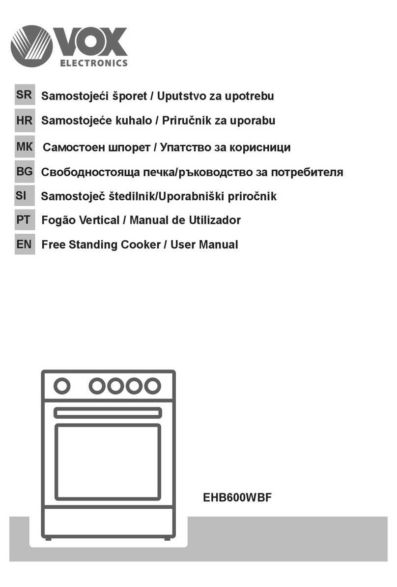 VOX electronics EHB600WBF user manual