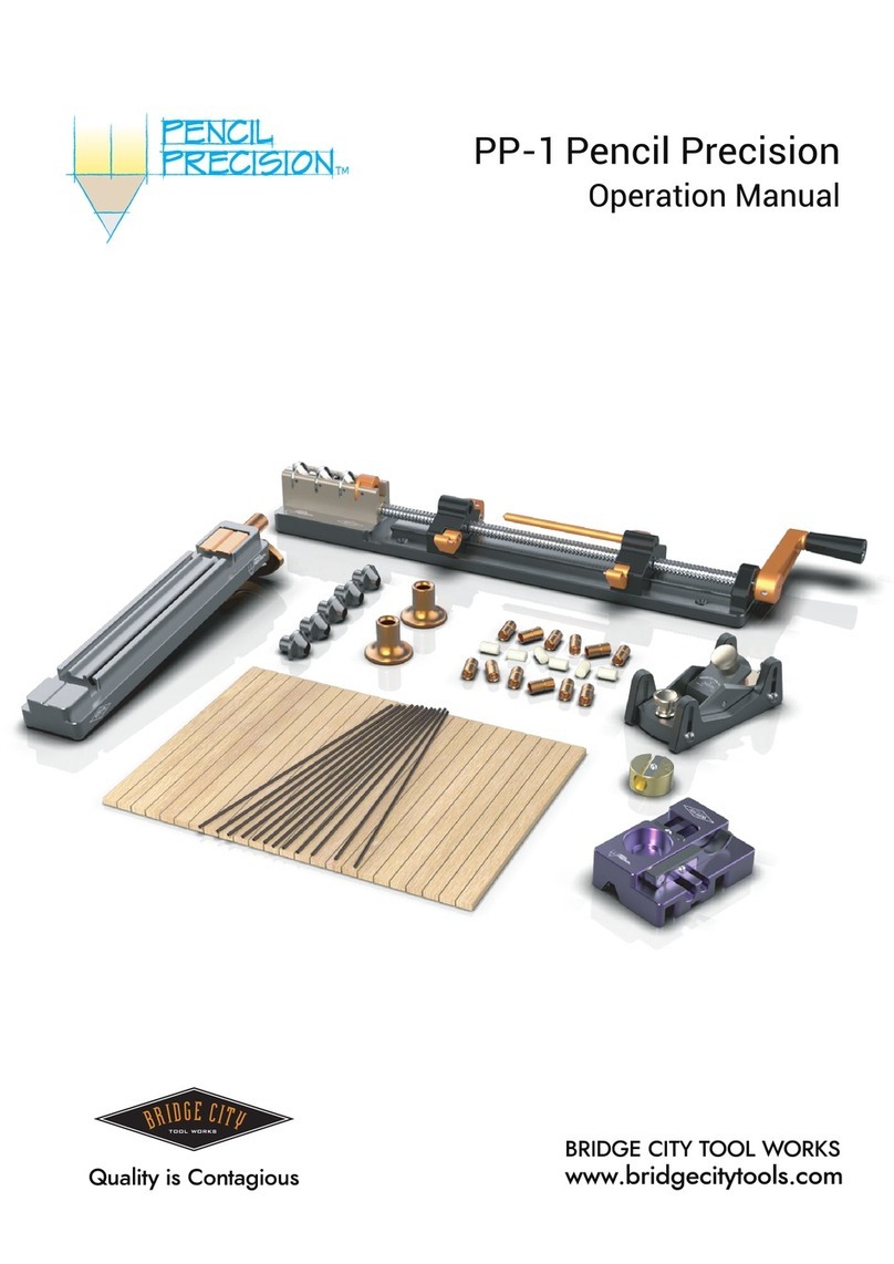 Bridge City Pencil Precision PP-1 Operation manual Bridge City Pencil Precision PP-1 Operation manual