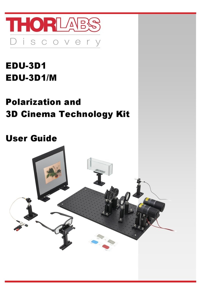 THORLABS EDU-3D1 User manual