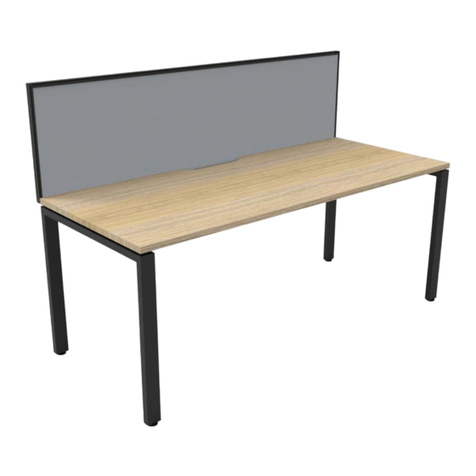 Rapidline Deluxe Infinity Profile Leg Single Workstation with... User manual Rapidline Deluxe Infinity Profile Leg Single Workstation with... User manual