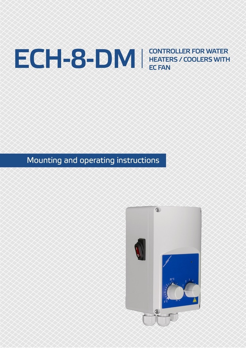 Sentera Controls ECH-8-DM Mounting and operating instructions