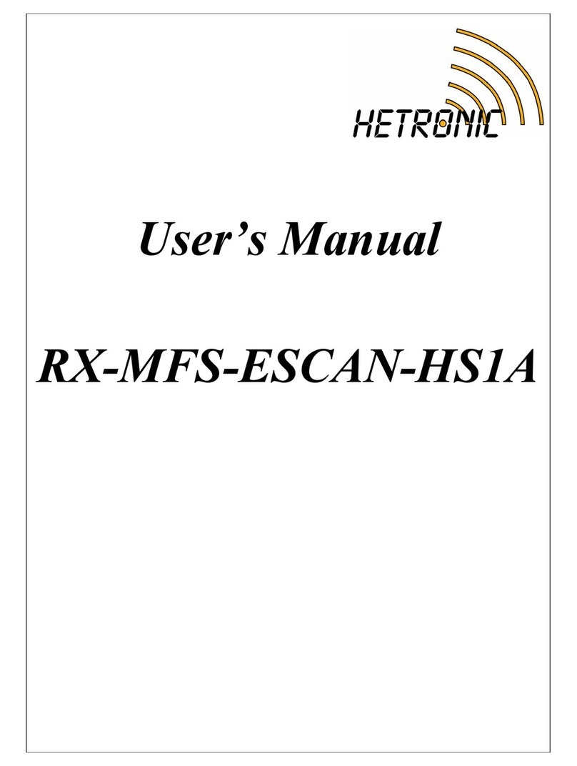 HETRONIC RX-MFS-ESCAN-HS1A user manual
