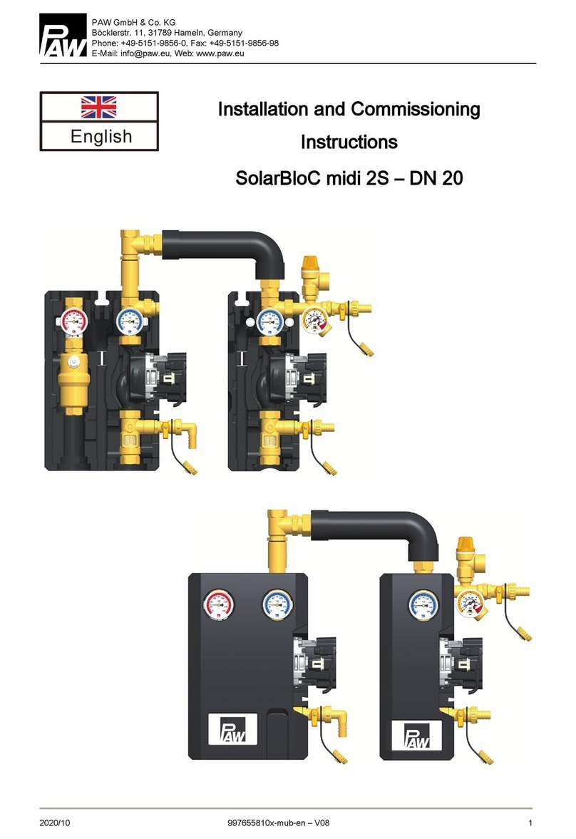 PAW SolarBloC midi 2S Installation and commissioning instructions