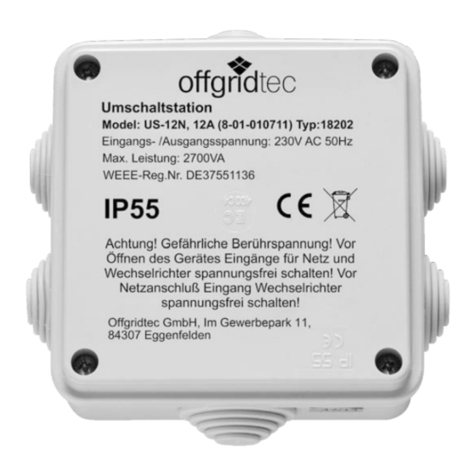 Offgridtec US-12N operating instructions