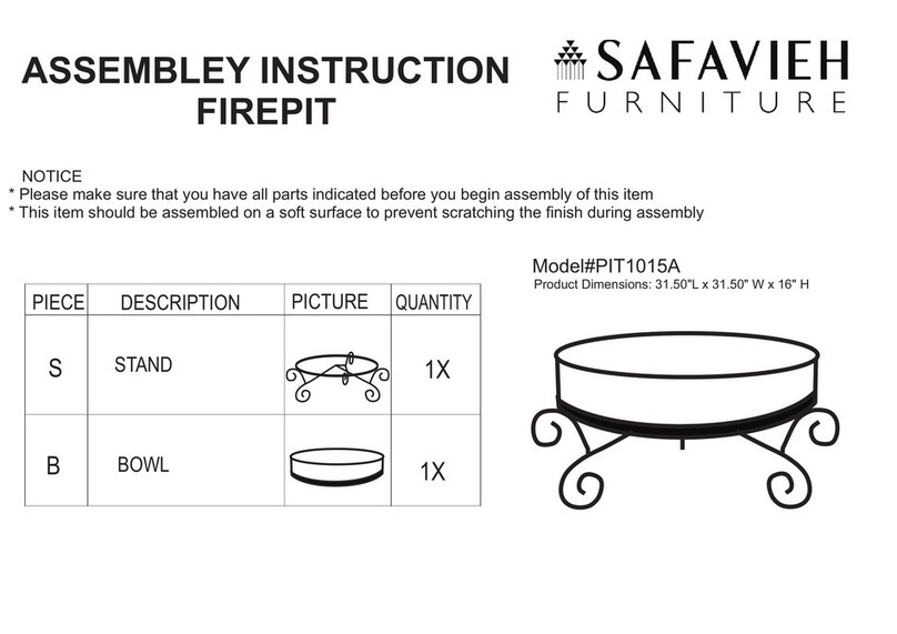 Safavieh Furniture Antigua PIT1015A manual