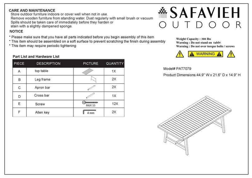 Safavieh Outdoor Deven PAT7079 manual