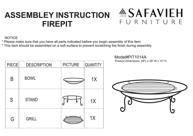 Safavieh Furniture Cayman PIT1014A Assembly instruction Safavieh Furniture Cayman PIT1014A Assembly instruction