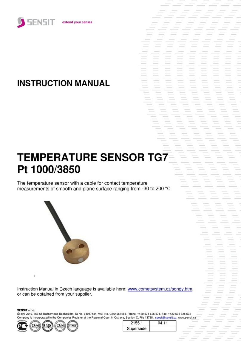 Sensit TG7 instruction manual