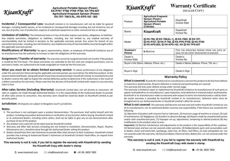 KISANKRAFT KK-P767 manual