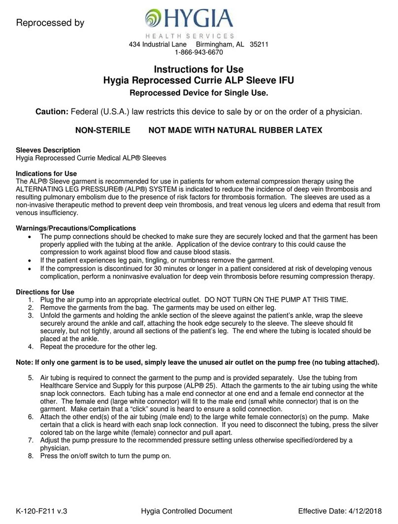 Stryker Hygia Reprocessed Currie ALP Sleeve IFU Instructions for use