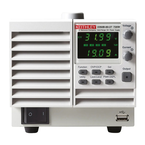Tektronix Keithley 2260B Series quick start guide