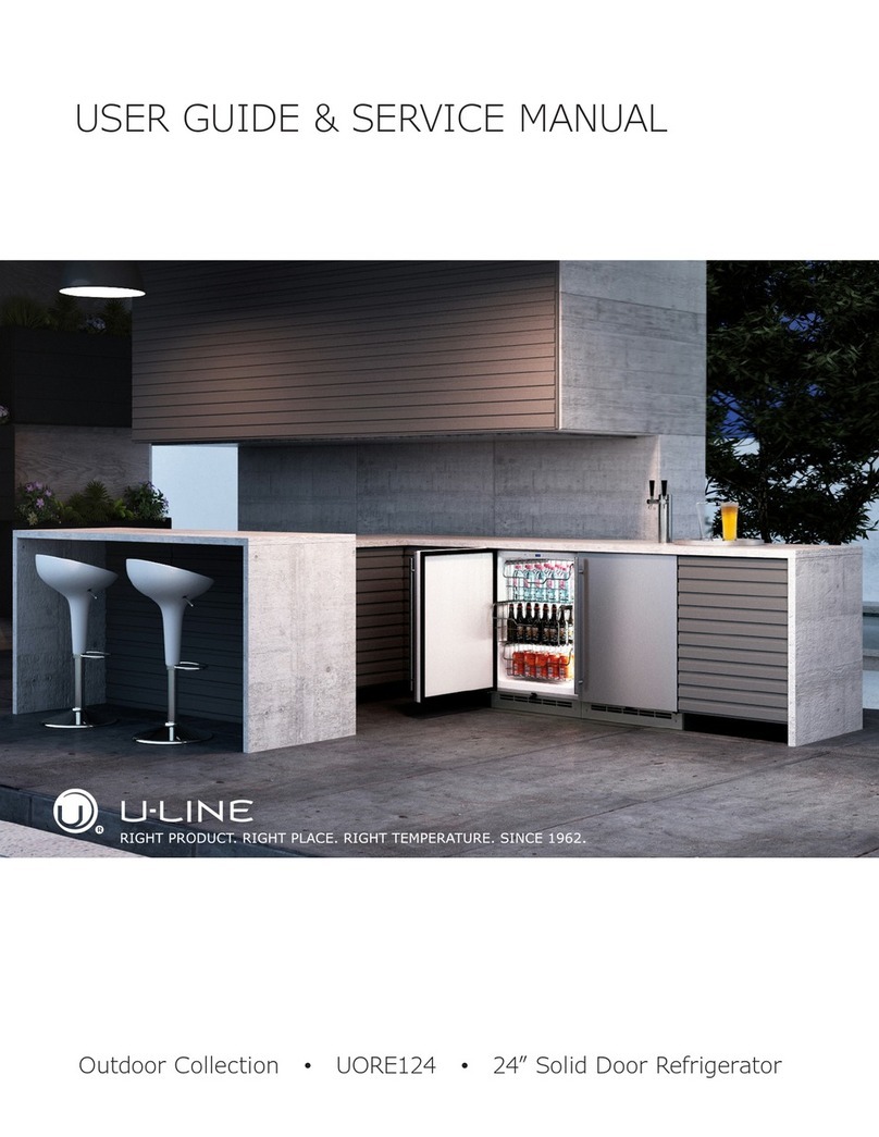 U-Line UORE124 Installation manual
